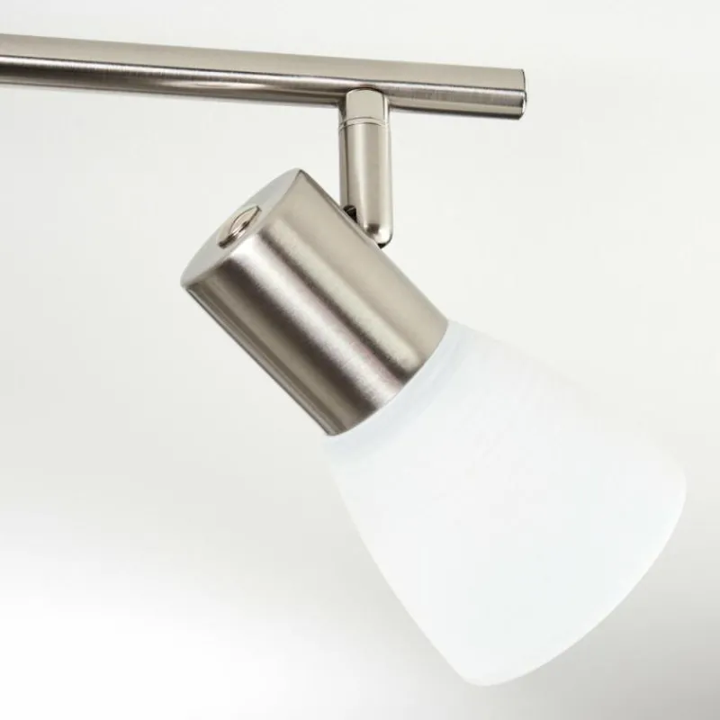 hofstein Plafonnier Villaseca LED Nickel mat, 4 lumières