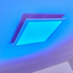 hofstein Plafonnier Voisines LED Blanc, 1 lumière, Télécommandes, Changeur de couleurs