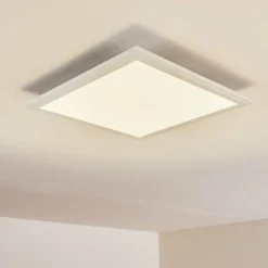 hofstein Plafonnier Voisines LED Blanc, 1 lumière, Télécommandes, Changeur de couleurs