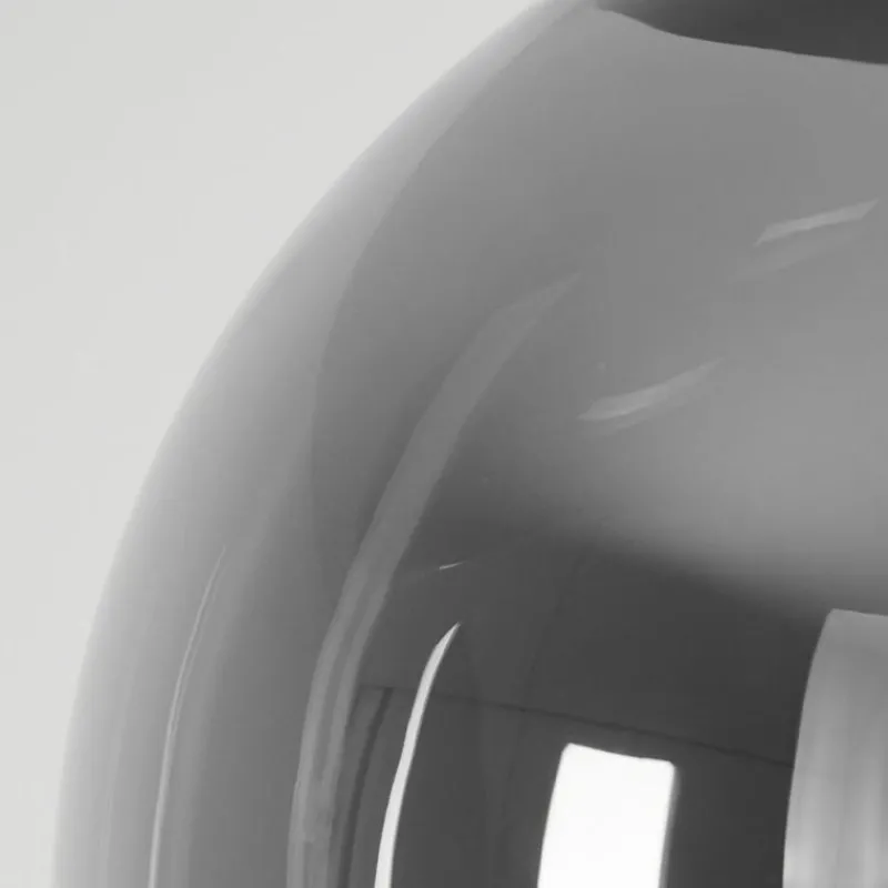 Suspension Verre Fumé-hofstein Plafonnier Voluntad Noir, 3 lumières