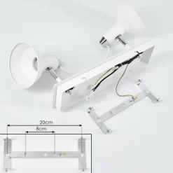 hofstein Plafonnier Vouzy Blanc, 2 lumières