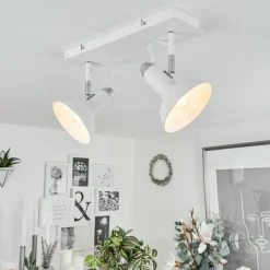 hofstein Plafonnier Vouzy Blanc, 2 lumières