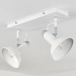 hofstein Plafonnier Vouzy Blanc, 2 lumières