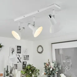 hofstein Plafonnier Vouzy Blanc, 3 lumières