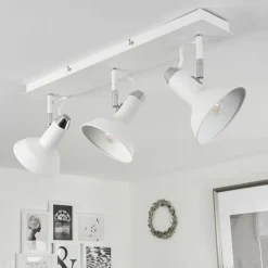 hofstein Plafonnier Vouzy Blanc, 3 lumières