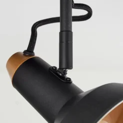 hofstein Plafonnier Vouzy Noir, 2 lumières