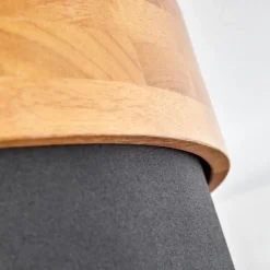 Lampes En Tissu-hofstein Plafonnier Vrolle Bois clair, Nickel mat, 3 lumières