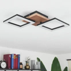 hofstein Plafonnier Walschbronn LED Écru, Noir, 1 lumière