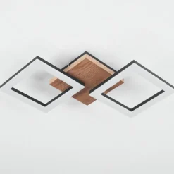 hofstein Plafonnier Walschbronn LED Écru, Noir, 1 lumière