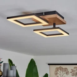 hofstein Plafonnier Walschbronn LED Écru, Noir, 1 lumière