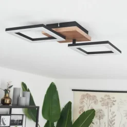 hofstein Plafonnier Walschbronn LED Écru, Noir, 1 lumière