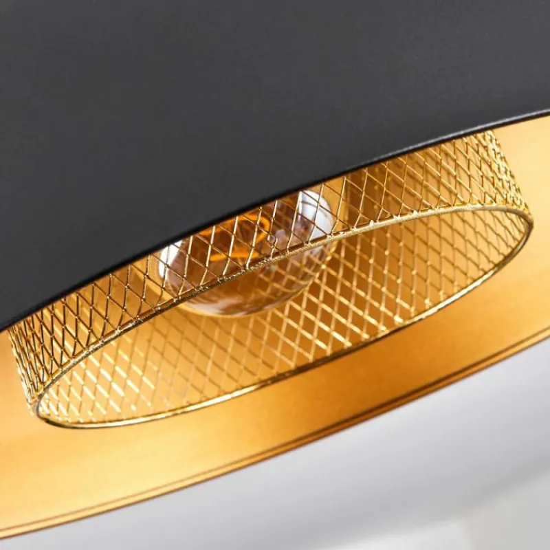 Lampes Dorées-hofstein Plafonnier Wambez Noir, 1 lumière