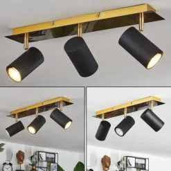 Lampes Dorées-hofstein Plafonnier Zuoz Or, 3 lumières