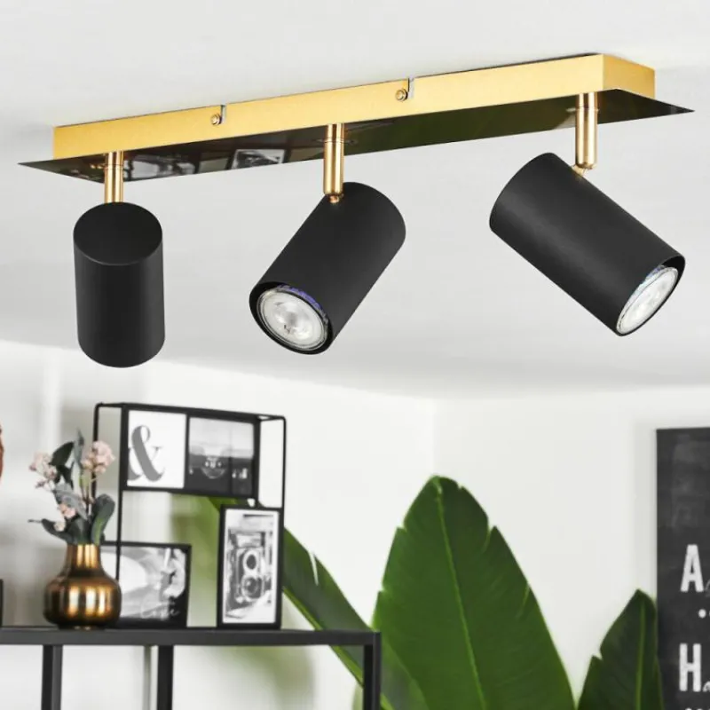 Lampes Dorées-hofstein Plafonnier Zuoz Or, 3 lumières