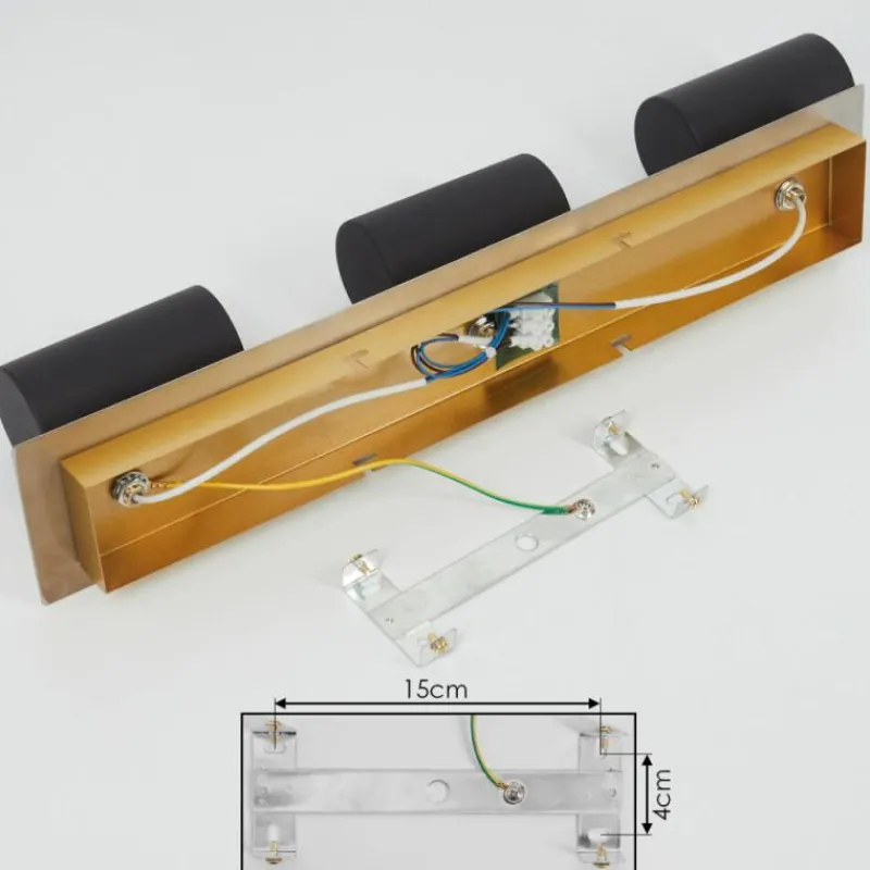 Lampes Dorées-hofstein Plafonnier Zuoz Or, 3 lumières