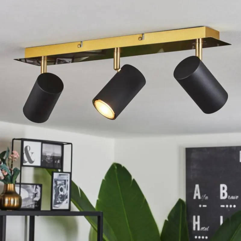 Lampes Dorées-hofstein Plafonnier Zuoz Or, 3 lumières