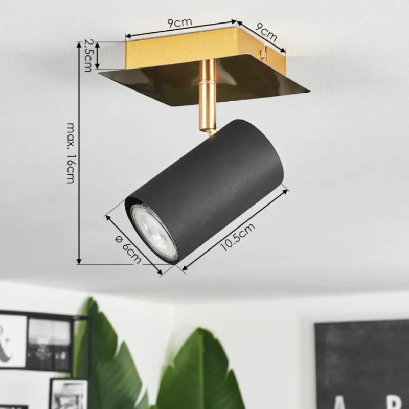 Lampes Dorées-hofstein Plafonnier Zuoz Or, 1 lumière