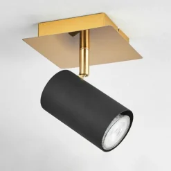 Lampes Dorées-hofstein Plafonnier Zuoz Or, 1 lumière