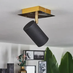 Lampes Dorées-hofstein Plafonnier Zuoz Or, 1 lumière