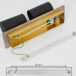 Lampes Dorées-hofstein Plafonnier Zuoz Or, 2 lumières