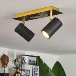 Lampes Dorées-hofstein Plafonnier Zuoz Or, 2 lumières