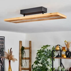 Luminaires Scandinaves-hofstein Plafonnier Adak LED Noir, 1 lumière