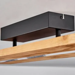 Luminaires Scandinaves-hofstein Plafonnier Adak LED Noir, 1 lumière