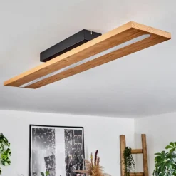 Luminaires Scandinaves-hofstein Plafonnier Adak LED Noir, 1 lumière