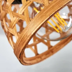 Style Boho-Chic-hofstein Plafonnier Aeschi Noir, 1 lumière