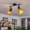 Style Boho-Chic-hofstein Plafonnier Aeschi Noir, 2 lumières