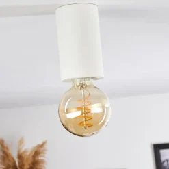 Lampes Vintages & Rétros-hofstein Plafonnier Agnano Blanc, 1 lumière