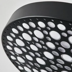 hofstein Plafonnier Agodim LED Noir, Blanc, 1 lumière, Télécommandes, Changeur de couleurs