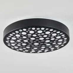 hofstein Plafonnier Agodim LED Noir, Blanc, 1 lumière, Télécommandes, Changeur de couleurs