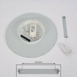 hofstein Plafonnier Ailik LED Blanc, 1 lumière, Télécommandes