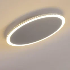 hofstein Plafonnier Aitrach LED Argenté, Blanc, 1 lumière