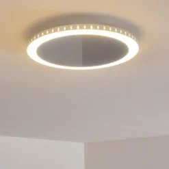 hofstein Plafonnier Aitrach LED Argenté, 1 lumière