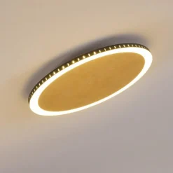 Lampes Dorées-hofstein Plafonnier Aitrach LED Or, Blanc, 1 lumière