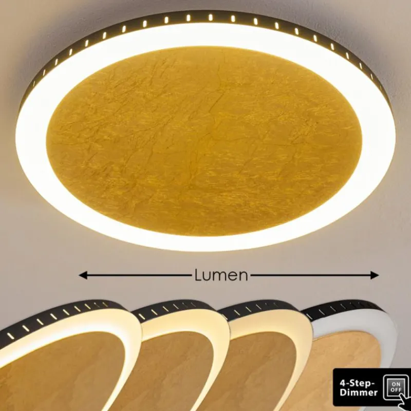 Lampes Dorées-hofstein Plafonnier Aitrach LED Or, 1 lumière