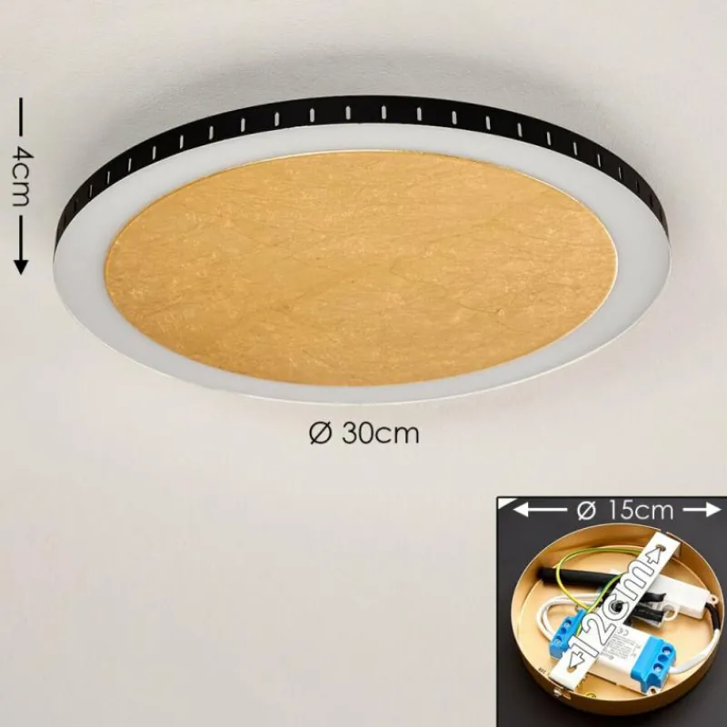 Lampes Dorées-hofstein Plafonnier Aitrach LED Or, 1 lumière