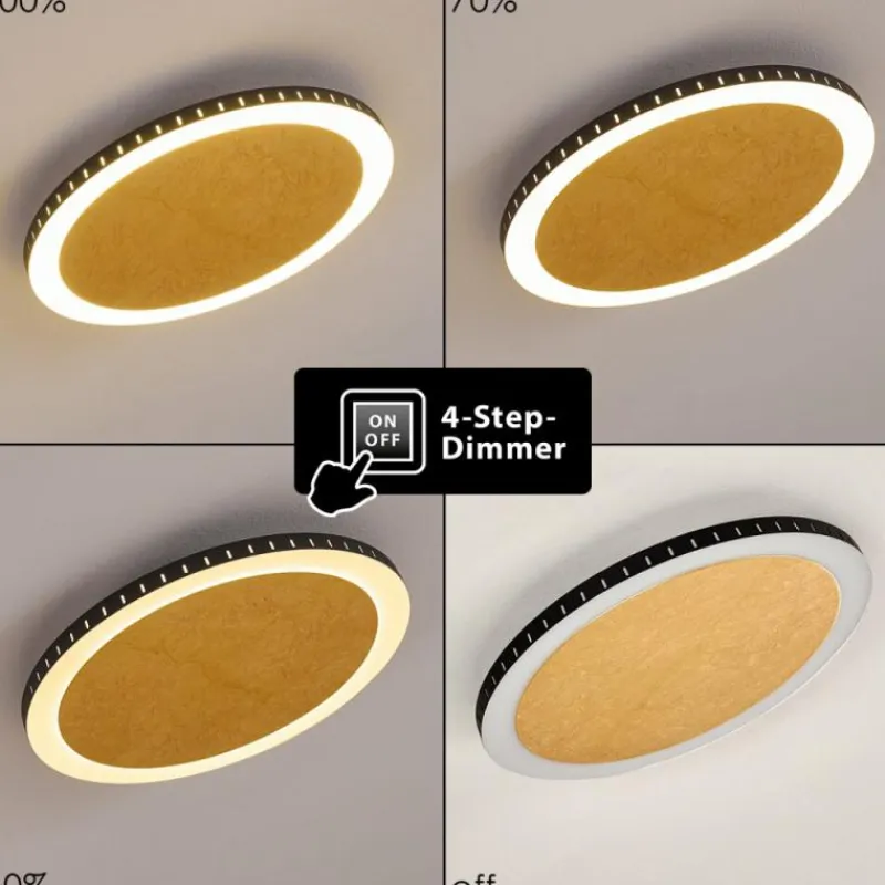 Lampes Dorées-hofstein Plafonnier Aitrach LED Or, 1 lumière