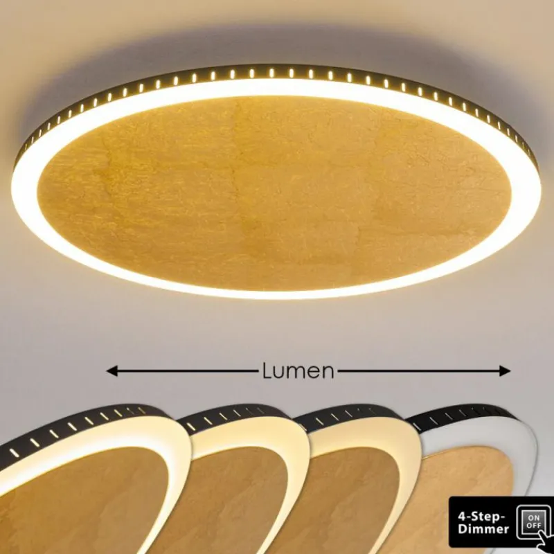 Lampes Dorées-hofstein Plafonnier Aitrach LED Or, 1 lumière