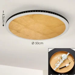 Lampes Dorées-hofstein Plafonnier Aitrach LED Or, 1 lumière