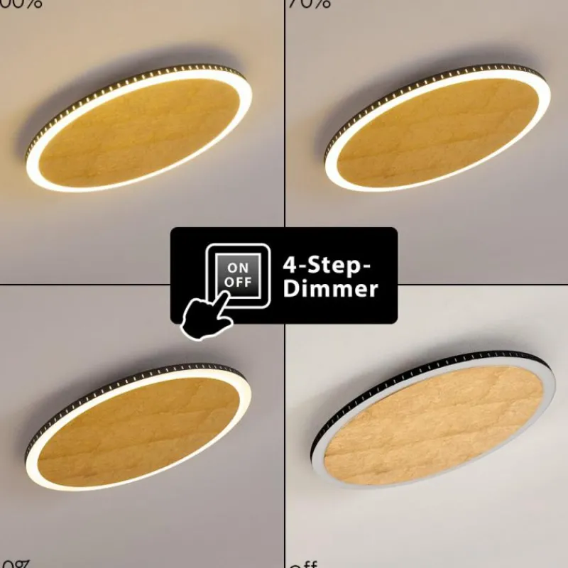 Lampes Dorées-hofstein Plafonnier Aitrach LED Or, 1 lumière