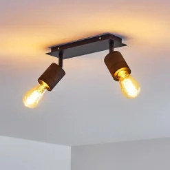 hofstein Plafonnier Ajaccio Noir, 2 lumières