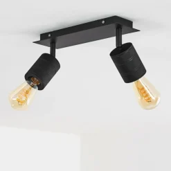 hofstein Plafonnier Ajaccio Noir, 2 lumières