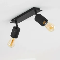 hofstein Plafonnier Ajaccio Noir, 2 lumières