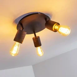 hofstein Plafonnier Ajaccio Noir, 3 lumières