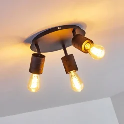 hofstein Plafonnier Ajaccio Noir, 3 lumières