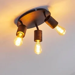 hofstein Plafonnier Ajaccio Noir, 3 lumières