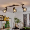 Lampes Industrielles-hofstein Plafonnier Albreda Noir, 3 lumières
